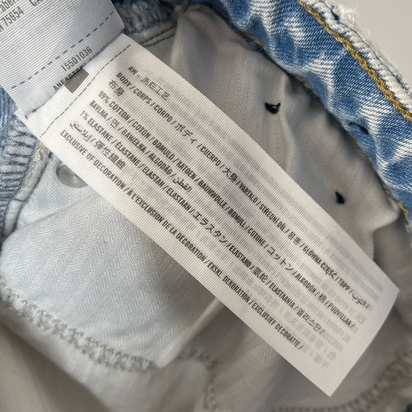 Abercrombie Fitch Curve Love High Rise Dad Jeans Size 24  00 S Medium Light Wash - Picture 12 of 16